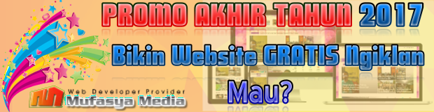 PROMO Akhir Tahun 2017 Bikin Web GRATIS Ngiklan, Mau?